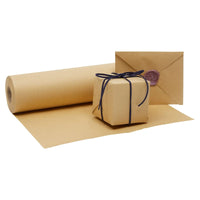 Rolo de papel Kraft marrom liso, Papel de transporte para embalagem de presente, DIY Crafts Bulletin Board Easel, 30cm 50cm de largura