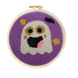 AOOKMIYA Punch Needle Embroidery Starter Kits Punch Needle Tool Threader Fabric Embroidery Hoop Yarn Rug Punch Needle 20x20cm Diy Gift