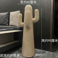 AOOKMIYA ART+ Creative Gifts Room Decor, Cactus Landing Large Sculpture Ornament, Plant Cactus Statue Crafts, Creative Coat Rack, Artworks Gifts, Customized