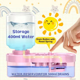 AOOKMIYA Paintbrush Brush Cleaner Paint Palette Push Drain Automatic Brush Cleaner Painting Supplies Art Brush Washer for Paint Acrylic
