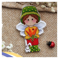 AOOKMIYA BXT046 Decoration Home Decor Homfun Craft Christmas Cross Stich Set Counted DIY Cross Stitch Kits Fridge Refridgerator Magnets
