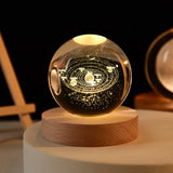 AOOKMIYA 3D Crystal Ball Creative Planet Galaxy Glass Globe Moon Crystal Ball Desktop decor Bedside House Decoration Home Ornament Gifts