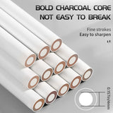 AOOKMIYA 12pcs Marie's White Charcoal Pencils Set,Sketch Highlight Pencils,for Sketching,Shading,Blending,Supplies for Beginners,Artists
