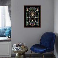 AOOKMIYA Dandelion cross stitch kit cute cartoon 14ct black canvas cloth cotton embroidery DIY handmade kitchen accessories