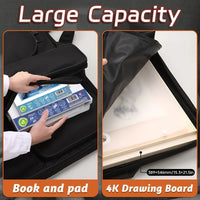 AOOKMIYA 1pc Sketch Art Painting Bag Black/Grey,Multifunctional Portable Waterproof,for Outdoor,Sketching Board Bag,Art Exam,travel Art f