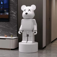 AOOKMIYA ART+ Creative Gifts Luxury Art Groot Cartoon Bear Creative Sculptures Floor Decoration Figurines Living Room Home Funny Gifts Home Decor Ornaments