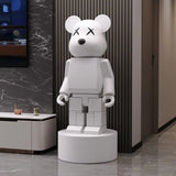 AOOKMIYA ART+ Creative Gifts Luxury Art Groot Cartoon Bear Creative Sculptures Floor Decoration Figurines Living Room Home Funny Gifts Home Decor Ornaments