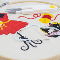 AOOKMIYA Complete Bamboo Embroidery Hoop Kit Includes Hoops Scissors Needles Threads Cloths and More Ideal for Craft Lovers and Beginners