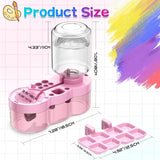 AOOKMIYA Paintbrush Brush Cleaner Paint Palette Push Drain Automatic Brush Cleaner Painting Supplies Art Brush Washer for Paint Acrylic