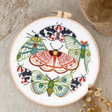 AOOKMIYA Animal Landscape Stitching Sewing Kit Included Hand Embroidery Kit For Adults Embroidery Kit Accessories & Hoop Gift