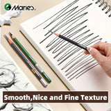 AOOKMIYA 1pc Marie's Spiral Sketch Book,16k/A4/8K with 60-Sheet Packs,73lb/120GSM,Notebook for Drawing,Writing Gift for Artist and Adults
