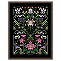 AOOKMIYA Dandelion cross stitch kit cute cartoon 14ct black canvas cloth cotton embroidery DIY handmade kitchen accessories
