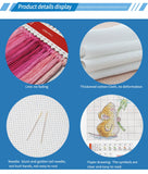 AOOKMIYA KS 11ct 90X79cm Car Flowers Pre-Printed Cross Stitch Kit DIY Embroidery Set Handicraft Floss Needle Crafts New Arrival