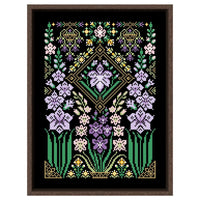 AOOKMIYA Dandelion cross stitch kit cute cartoon 14ct black canvas cloth cotton embroidery DIY handmade kitchen accessories