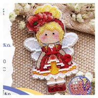 AOOKMIYA BXT046 Decoration Home Decor Homfun Craft Christmas Cross Stich Set Counted DIY Cross Stitch Kits Fridge Refridgerator Magnets
