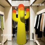 AOOKMIYA ART+ Creative Gifts Room Decor, Cactus Landing Large Sculpture Ornament, Plant Cactus Statue Crafts, Creative Coat Rack, Artworks Gifts, Customized
