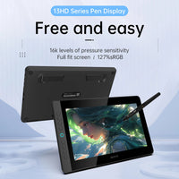 AOOKMIYA BOSTO BT-13HDK Portable Graphics Drawing Tablet 13.3 Inch H-IPS LED Screen Display Digital Art Drawing Pad 16K Pressure Level