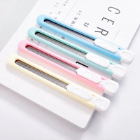 Deli 2054 Color Art Knife Small Fresh Cartoon Paper Cutter Art Knife Student Paper Cutter Wallpaper Knife