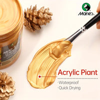 AOOKMIYA Marie's Gold Acrylic Paint,Large500ml/16.9oz Bottle,Rich Pigments,Perfect for Canvas,Paper,Craft Painting for Artists,Adults