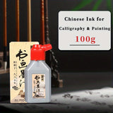 AOOKMIYA 1pc 100g/250g Yidege Calligraphy Black Ink,Professional Sumi Liquid Ink for Painting,Drawing,and Writing for Students,Adults