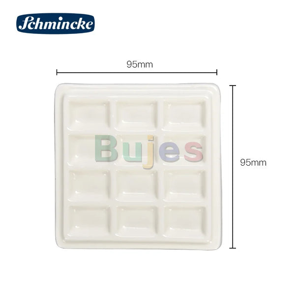 SCHMINCKE 12-compartment Ceramic Palette, Painting Ceramic Cover, Mult –  AOOKMIYA