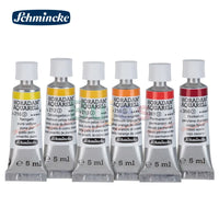 SCHMINCKE Horadam Aquarell Set, 6 Color 5ml Tubes Set, High-quality Natural Gums, Water-soluble Resins, &amp; Pigments