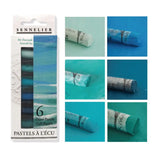 SENNELIER-Hand Made Cor Pó Vara, Extra-Macio, Meio Pastel, Cor Da Pele Seascape, Iniciantes Art Supplies, 6 Stick Set