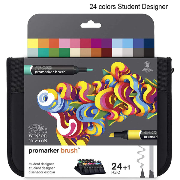 Winsor & Newton Brushmarker Set 6 Colors 12 Colors Soft Brush Tip