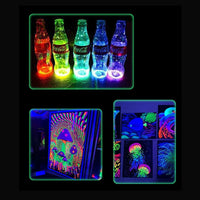 AOOKMIYA 8-color Luminous Acrylic Paints Set Hand-painted Graffiti Diy Water-based Luminous Paint Luminous Clothes Shoes Bag Paint