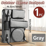 AOOKMIYA 1pc Sketch Painting Carry Backpack Black/Grey,A2/18x26in,Thickened,for Storage,Drawing Board and Easel,Outdoor for Artists,Adult
