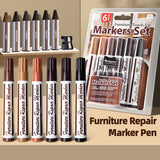 AOOKMIYA 13pcs Furniture Markers Crayon Sharpener Set, Wood Scratch Repair Kit Waterproof Pen for Floors, Tables, Desks, Stains Oak Maple