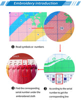 AOOKMIYA KS 11ct 90X79cm Car Flowers Pre-Printed Cross Stitch Kit DIY Embroidery Set Handicraft Floss Needle Crafts New Arrival