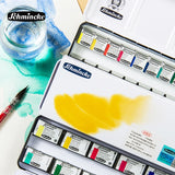 Schmincke AKADEMIE & HORADAM 12/24 Colors Professional Solid Watercolor Paints/Pigments Half/Full Pan Art Solid Aquarell Paints