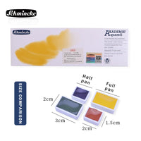 Schmincke Solid Watercolor Paints/Pigments Half/Full Pan 12/24 Colors AKADEMIE & HORADAM Art Professional Solid Aquarell Pigment