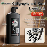 AOOKMIYA 1pc 100g/250g/500g Marie's Calligraphy & Sumi Liquid Ink Bottle for Artists for Practice Chinese Traditional Art Works
