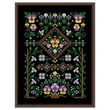AOOKMIYA Dandelion cross stitch kit cute cartoon 14ct black canvas cloth cotton embroidery DIY handmade kitchen accessories