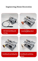 Serra de mesa multifuncional para madeira, Pequena máquina de corte Desktop, Ferramenta de corte modelo DIY, PCB