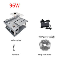Serra de mesa multifuncional para madeira, Pequena máquina de corte Desktop, Ferramenta de corte modelo DIY, PCB