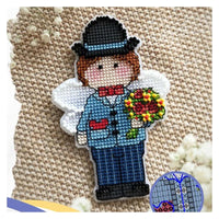 AOOKMIYA BXT046 Decoration Home Decor Homfun Craft Christmas Cross Stich Set Counted DIY Cross Stitch Kits Fridge Refridgerator Magnets