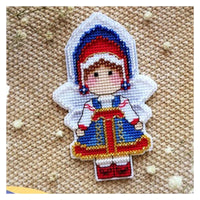 AOOKMIYA BXT046 Decoration Home Decor Homfun Craft Christmas Cross Stich Set Counted DIY Cross Stitch Kits Fridge Refridgerator Magnets