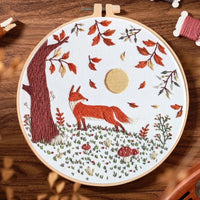 AOOKMIYA Animal Landscape Stitching Sewing Kit Included Hand Embroidery Kit For Adults Embroidery Kit Accessories & Hoop Gift