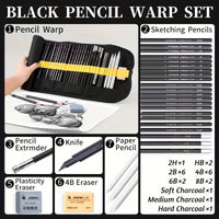 AOOKMIYA Marie's 30pcs Sketching Pencil Set,Sketch Charcoal Pencils Tools All-in-One Storage Organizer for Drawing for Artist and Adults