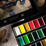Shanlian Lake pen Chinese painting pigment box Chinese painting Gongbi water-based painting pigment pearlescent solid