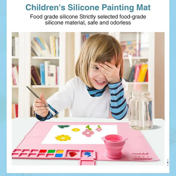 AOOKMIYA AOOKMIYA Silicone Mat For Painting Silicone Sheet With Palett