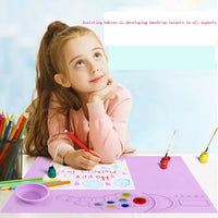 AOOKMIYA Silicone painting pad, graffiti pad, oil painting pad, easy to wipe and washable painting pad, color palette.