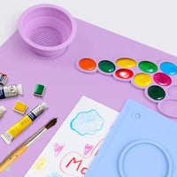 AOOKMIYA Silicone painting pad, graffiti pad, oil painting pad, easy to wipe and washable painting pad, color palette.