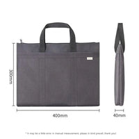 Simple Portable File Bag Briefcase Men's Business Document Bag Canvas Zipper Pouch 14 Inch Laptop Tote Bag Cheap