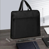 Simple Portable File Bag Briefcase Men's Business Document Bag Canvas Zipper Pouch 14 Inch Laptop Tote Bag Cheap