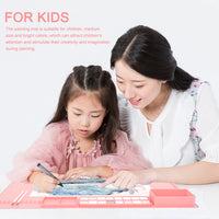 AOOKMIYA  Soft Keep Tidy Multi Slots Cleaning Foldable Durable Food Grade Mixing Art Reusable For Kids Painting Mat Silicone Palette