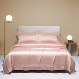 Sondeson Pure Pink 100% Silk Bedding Set Solid Color Duvet Cover Pillow Case Bed Sheet Quilt Cover Double King Queen Bed Sets